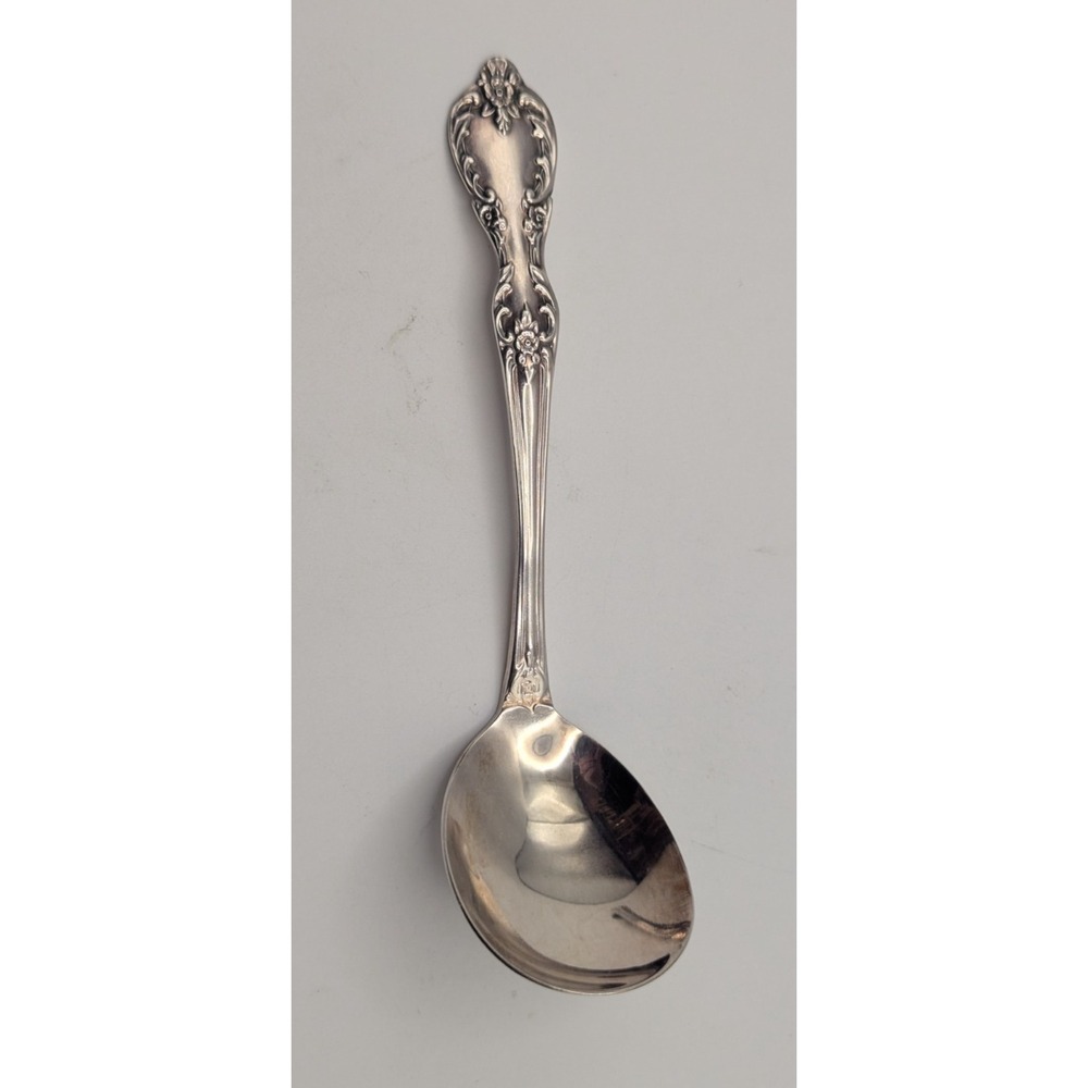 WM ROGERS MFG CO EXTRA PLATE ORIGINAL ROGERS Sugar Spoon 6in Vintage Valley Rose